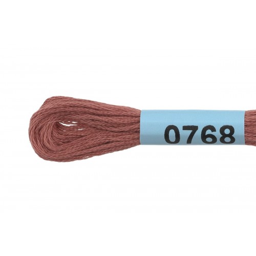 Нитки для вышивания "Gamma"    мулине  ( 0207-0819 )  100\% хлопок   24 x  8 м №0768 какао