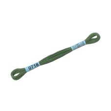 Нитки для вышивания "Gamma"    мулине  ( 0207-0819 )  100\% хлопок   24 x  8 м №0718 зелёный