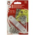 Кнопка KOH-I-NOOR 16 (1213-030 №2) рубашечные Baby металл цветные d 10 мм 15 шт. 951 бл. серый