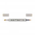 BMA-01 0.7 мм - 7 мм кисть/перо скошенное 1 шт. J122 желтый пастельный/Pastel Yellow
