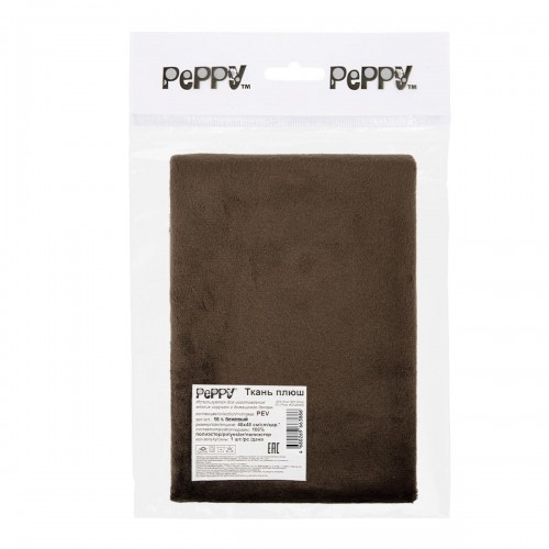 "PEPPY"   Плюш   PEV   ФАСОВКА   48 x 48 см  273 г/кв.м ± 5   100\% полиэстер 16 т.бежевый/cappuccino