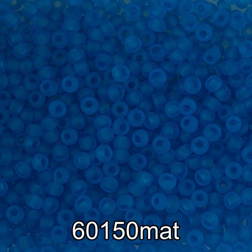 Бисер Чехия круглый 3   10/0   2.3 мм  500 г 60150 mat (Ф638) св.синий мат.