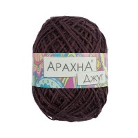 Пряжа ARACHNA "Jute"   100\% джут   5 шт. х  100 г ± 10 г  90 м ± 5 м № 006 коричневый