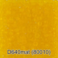 Бисер Чехия "GAMMA" круглый 4   10/0   2.3 мм  50 г  1-й сорт D640mat желтый мат. ( 80010 )