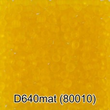 Бисер Чехия "GAMMA" круглый 4   10/0   2.3 мм  50 г  1-й сорт D640mat желтый мат. ( 80010 )