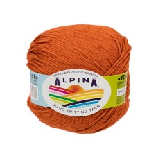 Пряжа ALPINA "RENE TWIST"   100\% хлопок   10 шт. х  50 г  125 м ± 5 м №03 рыжий