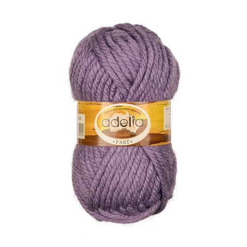 Пряжа ADELIA "FAST"   78\% акрил, 22\% шерсть   3 шт. х  150 г  45 м ± 2 м №04 фиолетовый