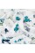 Ткань "PEPPY"   Ткань муслиновая   ФАСОВКА   EMBRACE   100\% хлопок   100 х  125 см  Shannon Fabrics empotosaurus cobalt