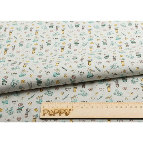 Ткань для пэчворка PEPPY   МАРТОВСКАЯ ПЕСНЯ   ФАСОВКА   50 x 55 см  146 г/кв.м ± 5   100\% хлопок МП-03 серый