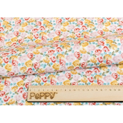 Ткань для пэчворка PEPPY   ВЕРСАЛЬСКИЕ САДЫ   ФАСОВКА   50 x 55 см  146 г/кв.м ± 5   100\% хлопок ВС-18 белый