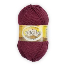 Пряжа ADELIA "LUCAS"   70\% шерсть, 30\% акрил   5 шт. х  100 г  218 м ± 10 м №09 гр.розовый