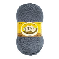 Пряжа ADELIA "LUCAS"   70\% шерсть, 30\% акрил   5 шт. х  100 г  218 м ± 10 м №18 серый