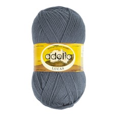 Пряжа ADELIA "LUCAS"   70\% шерсть, 30\% акрил   5 шт. х  100 г  218 м ± 10 м №18 серый