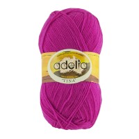 Пряжа ADELIA "TINA"   100\% акрил   5 шт. х  100 г  308 м ± 10 м №025 яр. розово-сиреневый