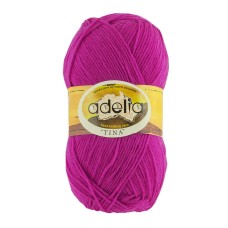 Пряжа ADELIA "TINA"   100\% акрил   5 шт. х  100 г  308 м ± 10 м №025 яр. розово-сиреневый