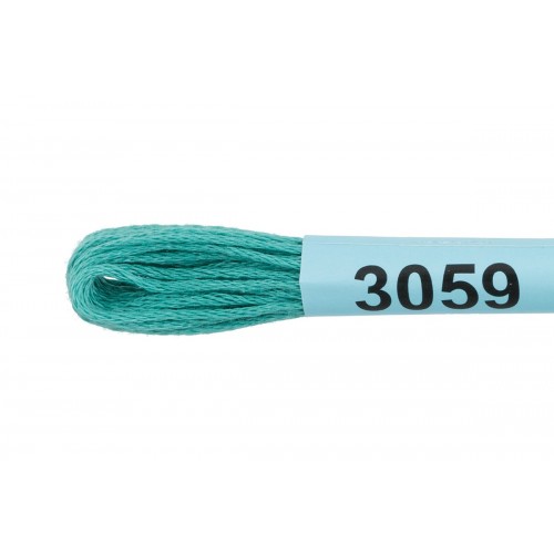 Нитки для вышивания "Gamma"    мулине  ( 0820-3070 )  100\% хлопок   24 x  8 м №3059 св.морская волна