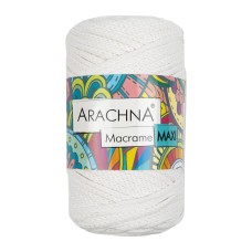 Пряжа ARACHNA "Macrame Maxi"   80\% хлопок, 20\% полиэстер   4 шт. х  250 г ± 10 г  80 м ± 3 м №24 натуральный