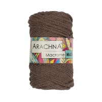 Пряжа ARACHNA "Macrame Maxi"   80\% хлопок, 20\% полиэстер   4 шт. х  250 г ± 10 г  80 м ± 3 м №26 св.коричневый