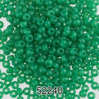 Бисер Чехия круглый 5   10/0   2.3 мм  500 г 52240 (Ф189) зеленый