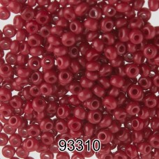 Бисер Чехия круглый 3   10/0   2.3 мм  500 г 93310 (Ф181) т.бордовый