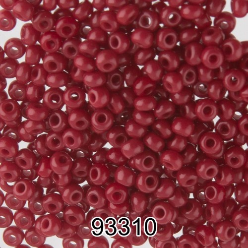 Бисер Чехия круглый 3   10/0   2.3 мм  500 г 93310 (Ф181) т.бордовый