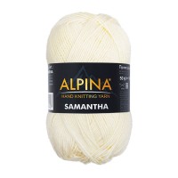 Пряжа ALPINA "SAMANTHA"   75\% вискоза, 25\% полиэстер   10 шт. х  50 г  160 м ± 10 м №03 шампань