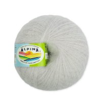 Пряжа ALPINA "MEGHAN"   73\% кид мохер, 27\% нейлон   4 шт. х  50 г  390 м ± 10 м №05 св. сиреневый