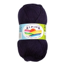 Пряжа ALPINA "HOLLY"   100\% мерсеризованный хлопок   10 шт. х  50 г  200 м ± 10 м №323 т.синий