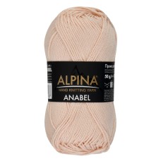 Пряжа ALPINA "ANABEL" 2   100\% мерсеризованный хлопок   10 шт. х  50 г  120 м ± 6 м №005 бежево-розовый