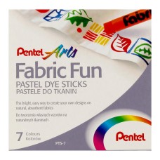 "Pentel"   Пастель для ткани FabricFun Pastels   7 цв. PTS2-7