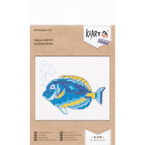 "Klart" набор для вышивания 8-470   "Рыба-хирург" 10  х 8.5  см
