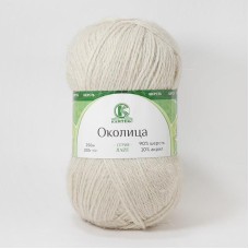 Пряжа Камтекс КТ "Околица"   90\% шерсть, 10\% акрил   5 шт. х  100 г  250 м 106 жемчужный