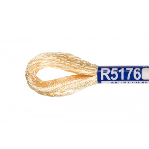 Нитки для вышивания "Gamma"   мулине   100\% вискоза   12 x  8 м R5176 желтый
