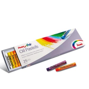 "Pentel"   Пастель масляная в картоне   25 цв. PHN-25U