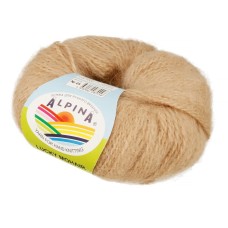 Пряжа ALPINA "LUCKY MOHAIR"   60\% кид мохер, 40\% акрил   10 шт. х  50 г  150 м ± 5 м №05 бежевый
