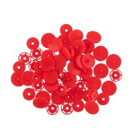 Кнопка "Micron"   POM-12   Кнопки пластиковые   пластик  d 12 мм  15 шт. № 003 красный