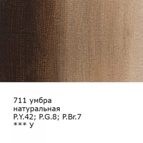 Краска гуашь "VISTA-ARTISTA"   "Gallery"   художественная группа 1   VAG-100   100 мл  6 шт. 711_Умбра натуральная (Raw umber)