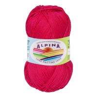Пряжа ALPINA "SATI" 2   100\% мерсеризованный хлопок   10 шт. х  50 г  170 м ± 10 м №175 малиновый