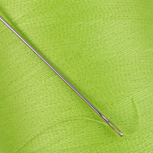 Швейные нитки (полиэстер) 40/2   "Nitka"  ( 201-300 )  4570 м №202 желто-зеленый