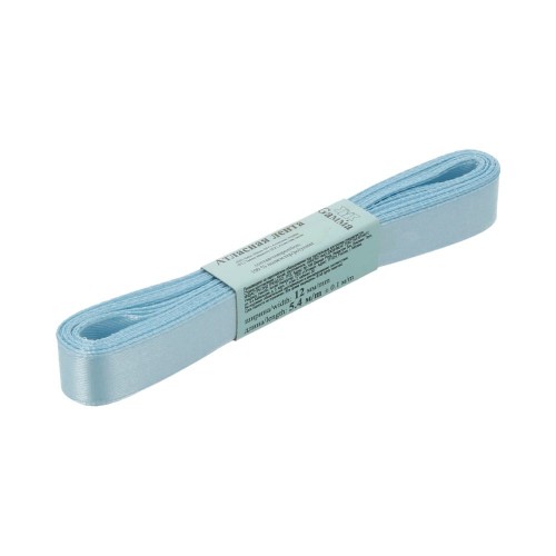 Лента атласная 12 мм ( 1/2 ")  "Gamma"   AL-12P   ФАСОВКА   10 x  5.4 м №073 бл.синий