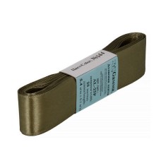 Лента атласная 25 мм ( 1 ")  "Gamma"   AL-25P   ФАСОВКА   5 x  5.4 м №144 т.хаки