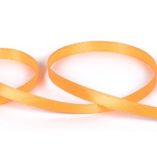 Лента атласная 6 мм ( 1/4 ")  "Gamma"   33 м ± 2 м №509N(13-1145) св.оранжевый