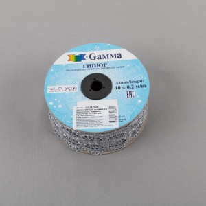 Гипюр "Gamma"   56 мм  GGM-5601   в рулоне   10 м ± 0.2 GP017LGR  св.серый