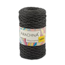 Пряжа ARACHNA "Macrame Mini"   80\% хлопок, 20\% полиэстер   4 шт. х  250 г ± 10 г  200 м ± 20 м №43 т.серый
