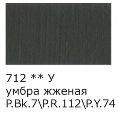Краска акриловая "VISTA-ARTISTA"   Studio   матовая   VAAM -75   75 мл 712 Умбра жженая