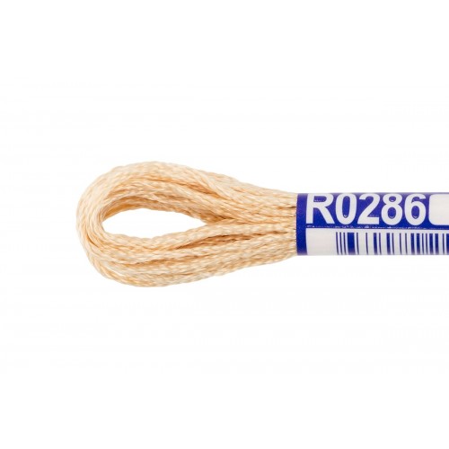 Нитки для вышивания "Gamma"   мулине   100\% вискоза   12 x  8 м R0286 бежевый