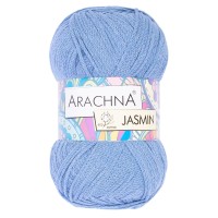 Пряжа ARACHNA "JASMIN"   80\% хлопок, 20\% полиэстер   5 шт. х  100 г ± 10 г  250 м ± 7 м №137 голубой