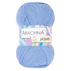 Пряжа ARACHNA "JASMIN"   80\% хлопок, 20\% полиэстер   5 шт. х  100 г ± 10 г  250 м ± 7 м №137 голубой