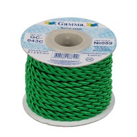 Шнур "Gamma"   4 мм  GC-043C   витой   9.1 м ± 0.5 м №089 св-салатовый