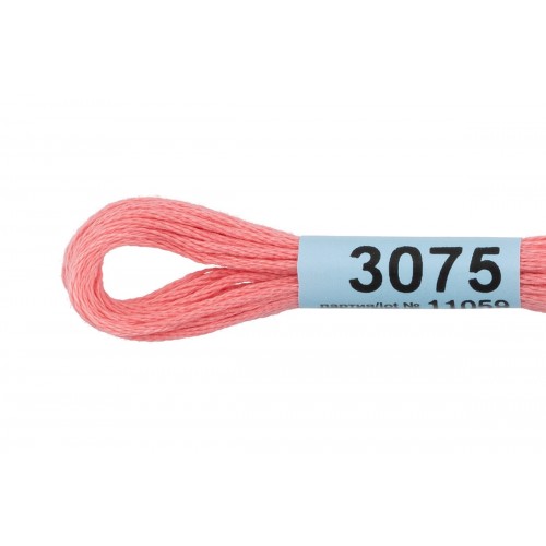 Нитки для вышивания "Gamma"    мулине  ( 3071-3172 )  100\% хлопок   24 x  8 м №3075 яр.розовый